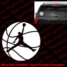 Jumpman Michael Jordan Car Windowvinyl Die Cut Decal Basketball Player Sp005