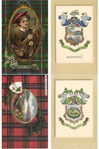 HERALDIC UK PRE-1940, 28 Vintage Postcards (L7296) - Picture 6 of 7