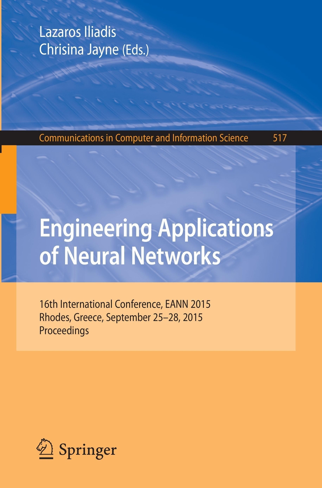 Thumbnail - Chrisina Jayne (u. A.) | Engineering Applications Of Neural Networks |