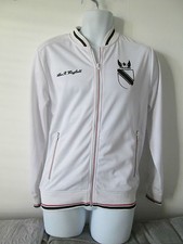 Pull & Bear - biała nylonowa kurtka zapinana na zamek błyskawiczny rozmiar M