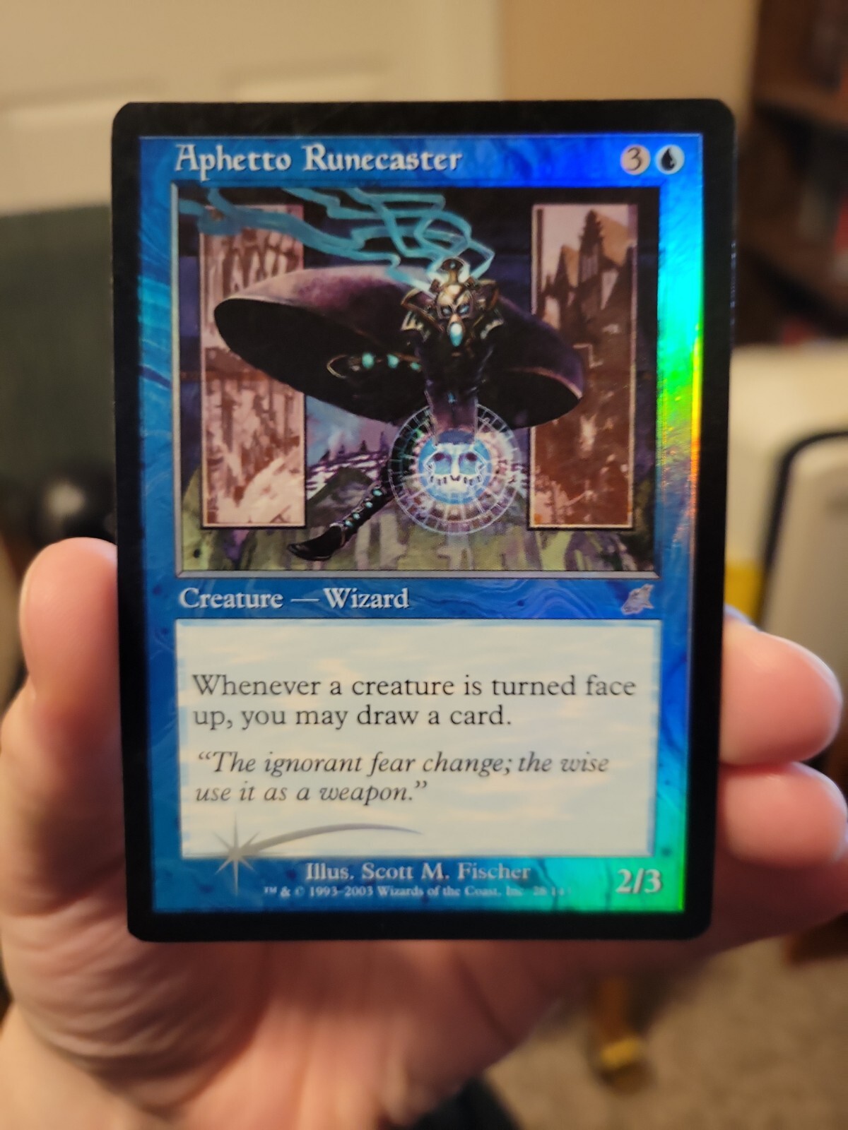 Magic MTG - Aphetto Runecaster (FOIL) - Scourge - NM