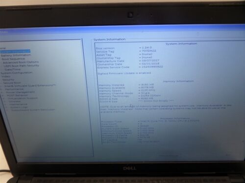 Dell Latitude 3580 15.6" Laptop w/ i5-7200U 2.50GHz CPU & 8GB RAM - No HDD - Picture 2 of 12