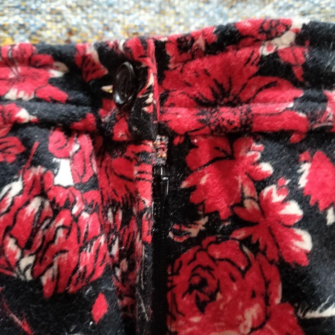 Jupe Plissée Fleurie Femme COMME Des GARÇONS Laine Rouge Taille M - Occasion Très Bon État