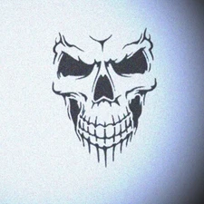 Teeth Skull Face Auto Stencil Wall Painting Stencils