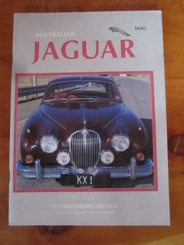 MAGAZINE AUSTRALIAN JAGUAR OCTOBER/NOVEMBER 1989  NO. 29  GREAT **  MUST SEE **