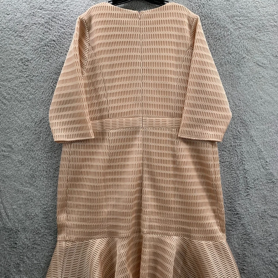 Vestido midi de terciopelo medianoche para mujer 2X Foto 4 de 4