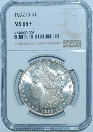 1892 O NGC MS65+ Morgan Silver Dollar