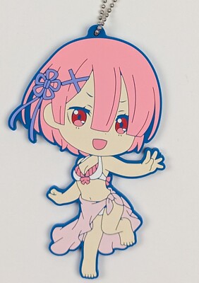 Re:Zero Ram Summer Keychain Rubber Strap Banpresto 2