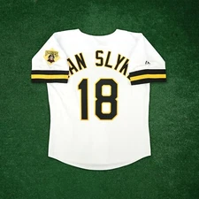 Andy Van Slyke 1992 Pittsburgh Pirates Men's Home Cooperstown Jersey w/ Patch
