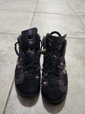 Nike Air Jordan Retro CNY Chinese New Year Womens Black Gold  AA2495-021