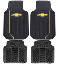 New Chevy Elite Front Rear Back Car Truck Suv All Weather Rubber Floor Mats New Chevy Elite Front Rear Back Car Truck Suv All Weather Rubber Floor Mats