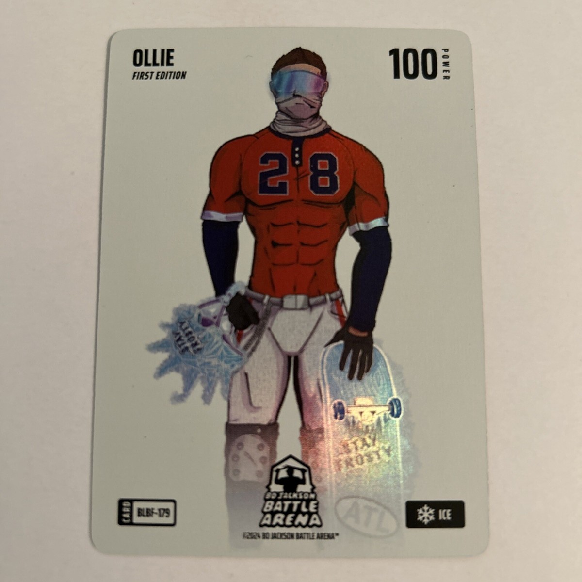 Bo Jackson Battle Arena Ollie Blizzard Ice Battlefoil Matt Olson BLBF-179