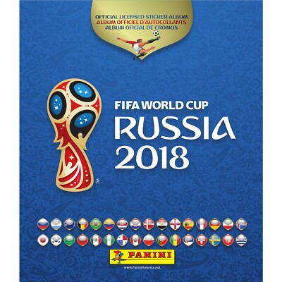 PANINI WORLD CUP 2018 STARTER PACK ALBUM + 100 ASSORTED STICKER NO