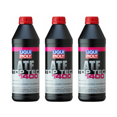Pack of 3 Liqui Moly 20036 1L Fully Synthetic Transmission Fluid Top Tec ATF