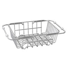 Expandable Dish Draining Rack Over Sink Stainless Steel Dish Drying Rack with...