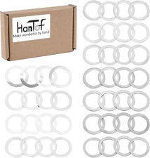 5/8 x 24 Barrel Shim Kit for Brake Timing & Alignment 5/8-24, Silver 