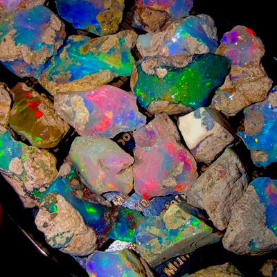 #ad Opal Rough Lot 20 Pieces AAA cut grade rough Natural Ethiopian Welo Dry Opal Raw $31.99