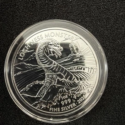 1 Oz 999 Fine Silver 2026 Loch Ness Monster Royal Mint Coin - Image 1 of 4