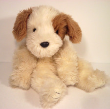 Ty 1995 Patches Classic Plush Dog Puppy 18" #2003 Cream Brown Retired Vintage