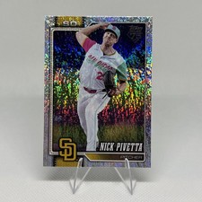 2026 Topps Series 1 - Nick Pivetta #9 Silver Patterned Crackle Foilboard Padres