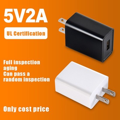 US-Adapter 5V 2A Schnell ladegerät UL-Stecker ein USB-Port-Telefon ladegerät
