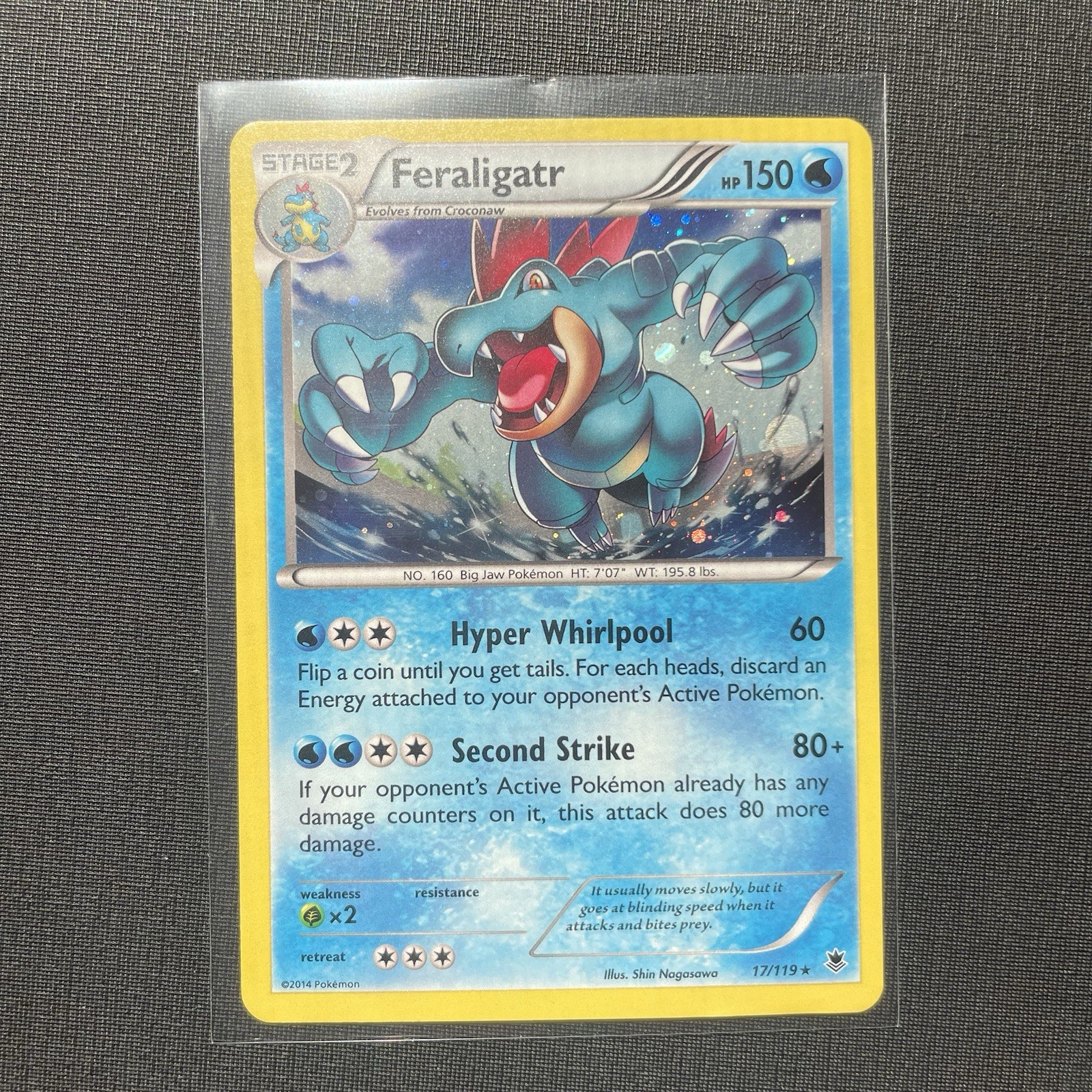 Pokémon TCG Feraligatr 17/119 Cosmos Holo Blister Exclusive Phantom Forces NM