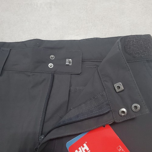 Helly Hansen QD Cargo Shorts Boys 16 Ebony Black Adj Waist UPF 50+ Ripstop - Picture 5 of 14