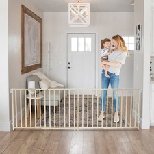 60"-103" Extra-Wide Swing Baby Safety Gate Fit in Extra-Wwide Doorway Hallway
