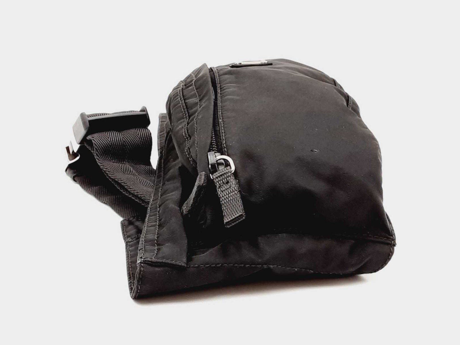 Prada Montagna Belt Bag In Black Tessuto Nylon Fw1225pxzdy thumbnail 6