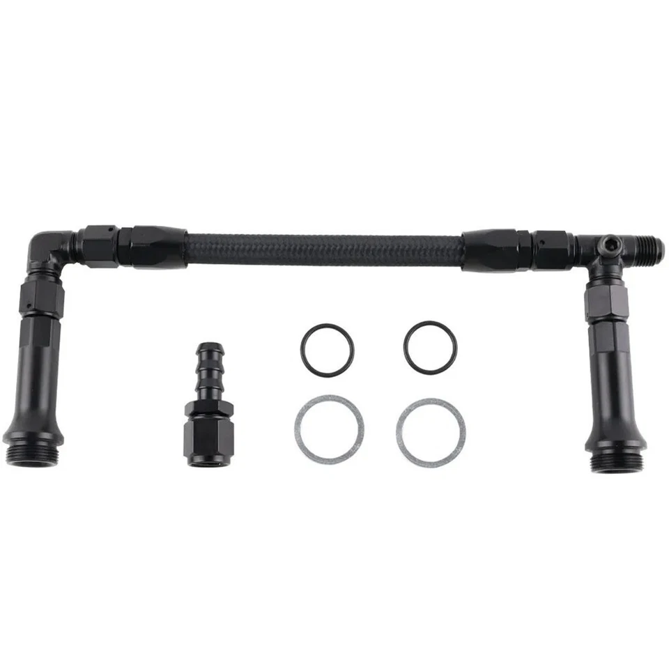 Carburettor FuelLine AN6 3/8" Hose Black Double Feed Nylon Fiber High Quality - Image 3 of 4