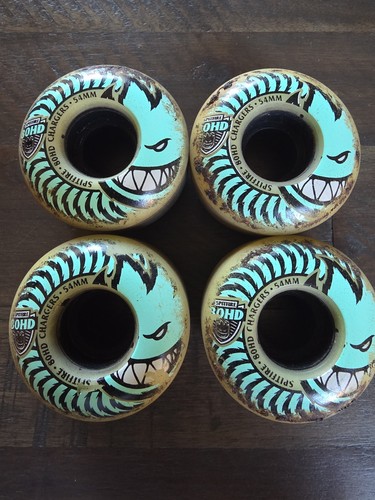 Spitfire 54mm 80HD Charger Conical Full Aqua Skate Wheels (Set of 4)