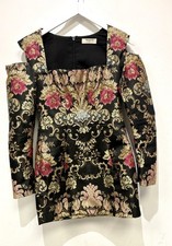 HOUSE OF CB Ladies Mona Jacquard Boned Occasion Mini Dress Size S CG ZZ5