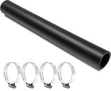 Gasoline Fuel Filler Neck Hose with 4 Hose Clamps,1 1/4 inches Inside Diameter F