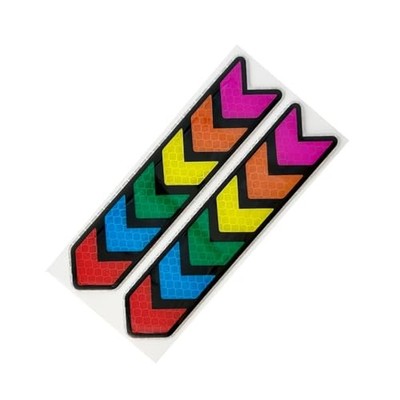 Strong Reflective Car Decal, 1.38'' x 5.91'' 2 PCS Front & rear bumper sticker