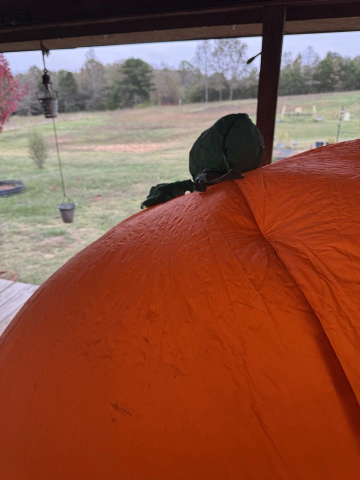 Giant 6 Foot Gemmy Halloween Inflatable Pumpkin Jack O Lantern Lights Up 2001 - Image 3 of 4