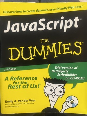 JavaScript For Dummies (For Dummies (Computers)) - Paperback - VERY GOOD