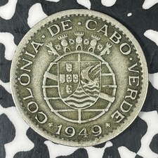 1949 Cape Verde 50 Centavos Lot#C8769