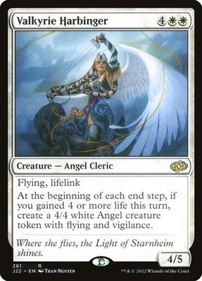 NM Valkyrie Harbinger, MTG, Jumpstart 2022, Magic the Gathering, 261