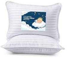 Youth Pillow 2 Pack , 16x22 Kids Pillow for 16x22 Inch Pack of 2 White