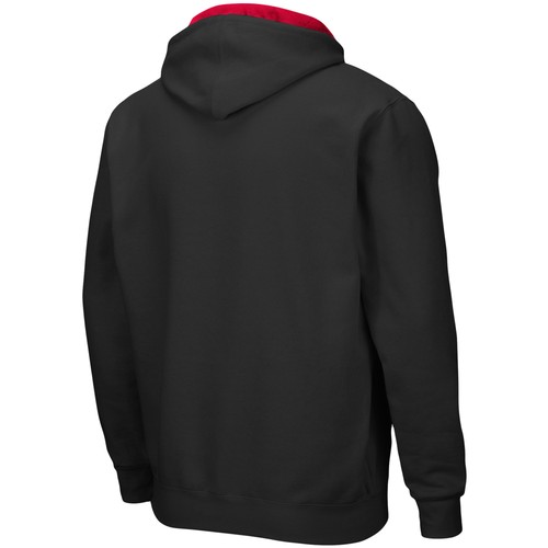Men's Colosseum Black San Diego State Aztecs Arch & Logo 3.0 Full-Zip Hoodie - Bild 3 von 3