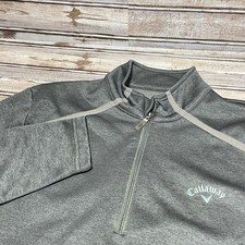 Callaway Men's Gray 1/4 Zip Golf Pullover Sweatshirt Medium