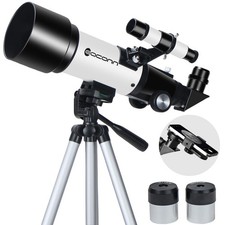 Telescopes, Telescope for Kids and Adults Beginners, 70mm Aperture 400mm Focu...