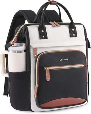 Laptop Backpack for Women Work Bag with Large Capacity Cup Side Pocket, 15.6 Inc