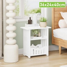 3 Ebenen Beistelltische Nachttische Kaffeetisch Couchtisch Sofatisch 36x24x40cm