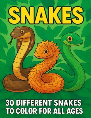 Stress-Relieving Snake Illustrations for All Ages | Easy-to-Color