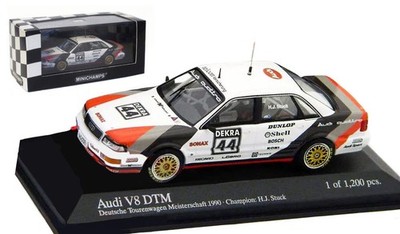 Minichamps Audi V8 DTM 1990 Champion - Hans-Joachim Stuck 1/43 Scale