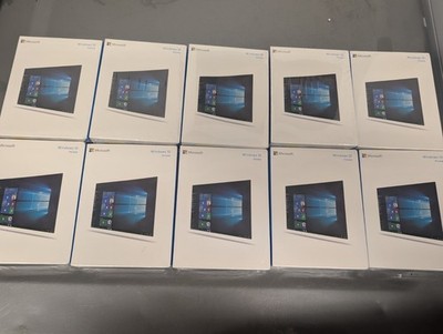 10x New Microsoft Windows 10 home 32/64-Bit Retail Box USB Drive Sealed