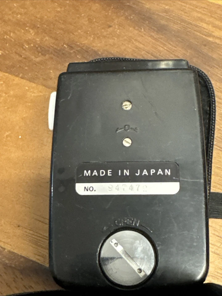 Medidor de luz linear antigo Toshiba medidor de luz com estojo fotografia do Japão - Imagem 3 de 3