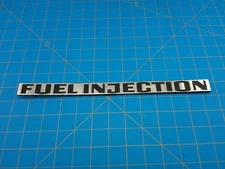 Vintage Fuel Injection Metal Emblem Badge OEM Trim Plate Classic Car Part