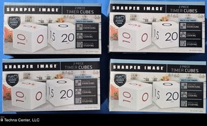 Sharper Image 2 Piece Timer Cubes per Pack, 4 Packs
